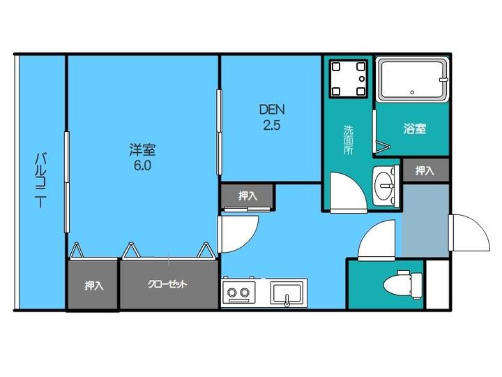 アーバン上大川前の間取り