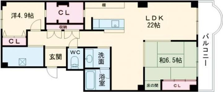 熊内台セントポリアの間取り
