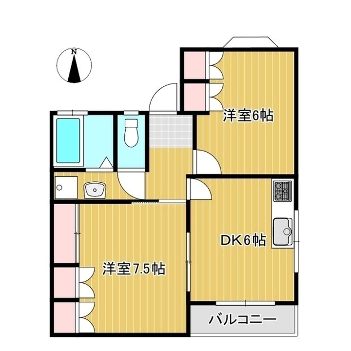 弥生ハイツ2の間取り