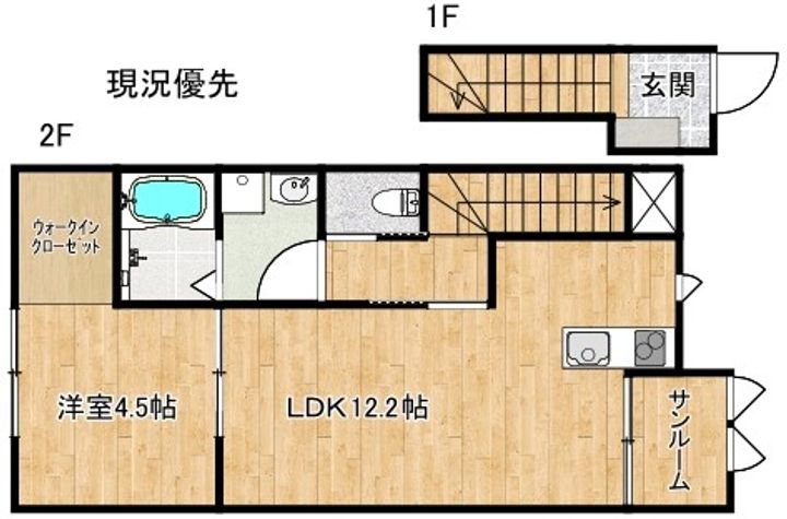 (仮)斐川町出西新築アパートBの間取り