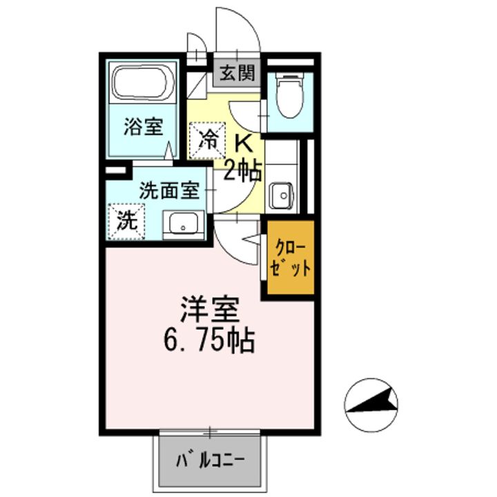 神奈川県横浜市旭区川島町(アパート)の賃貸物件の間取り