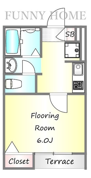 東京都杉並区高円寺南3(マンション)の賃貸物件の間取り
