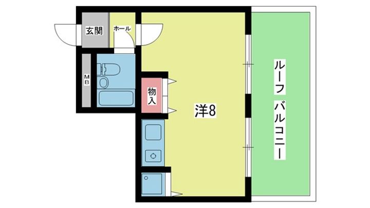 大阪府豊中市螢池東町2(マンション)の賃貸物件の間取り