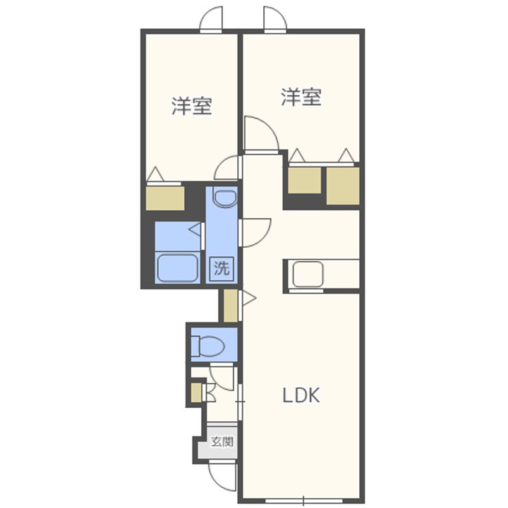 北海道札幌市豊平区月寒東二条19(一戸建)の賃貸物件の間取り