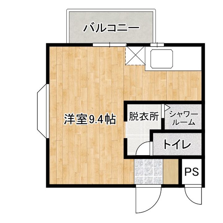 大阪府泉佐野市泉ケ丘4(アパート)の賃貸物件の間取り