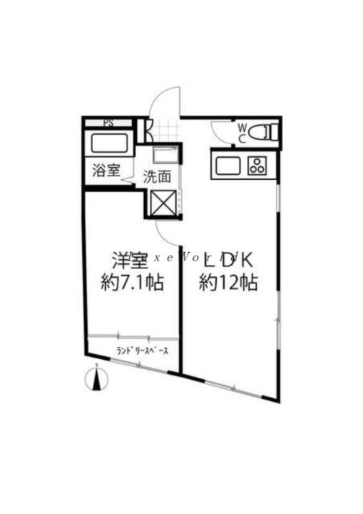 神奈川県横浜市港北区菊名1(マンション)の賃貸物件の間取り