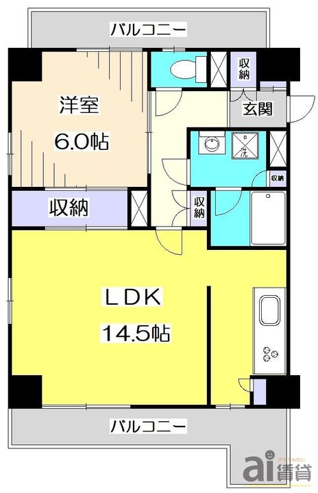 東京都練馬区高野台1(マンション)の賃貸物件の間取り