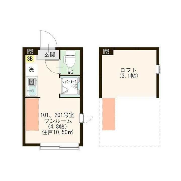 ハーモニーテラス西小岩IVの間取り