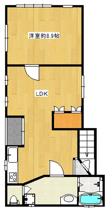 大阪府大阪市生野区中川西3(一戸建)の賃貸物件の間取り