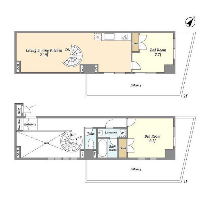 HF目黒行人坂レジデンスの間取り