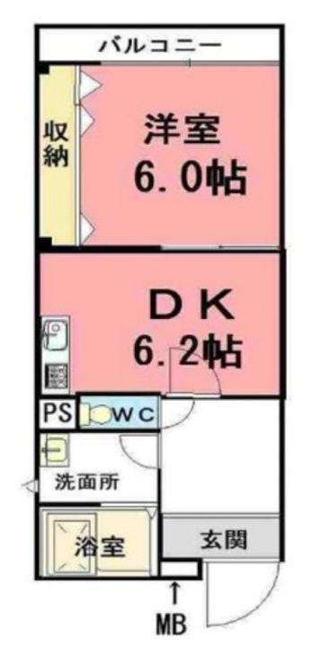 シルバーコート一条通の間取り