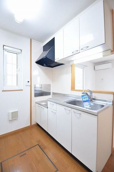 福島県本宮市高木字原(アパート)の賃貸物件のキッチン