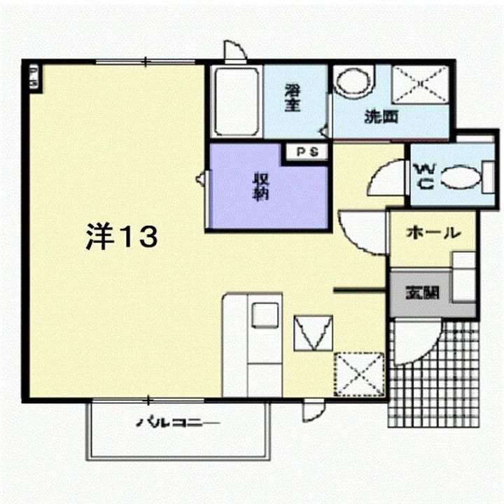 福島県本宮市高木字原(アパート)の賃貸物件の間取り