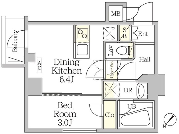 アジールコート池尻大橋の間取り