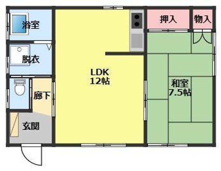 青森県八戸市沼館2(一戸建)の賃貸物件の間取り