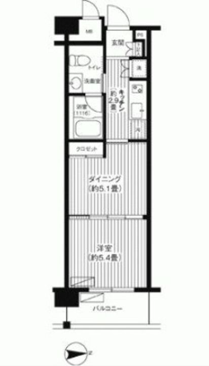 ピエス綱島の間取り