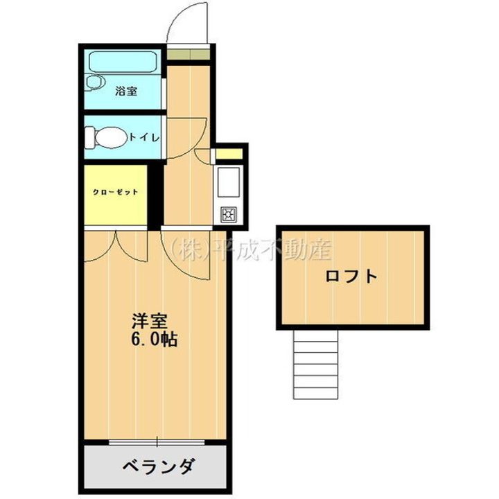 Sコーポ帯山の間取り