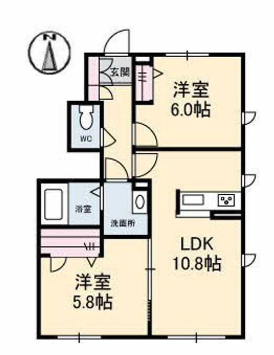 Ocean Maison A棟の間取り