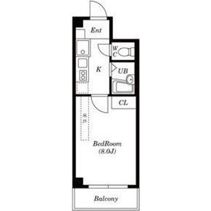 愛知県名古屋市名東区名東本町(マンション)の賃貸物件の間取り