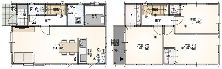 埼玉県日高市高麗川1(一戸建)の賃貸物件の間取り