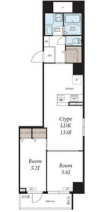 東京都台東区橋場1(マンション)の賃貸物件の間取り
