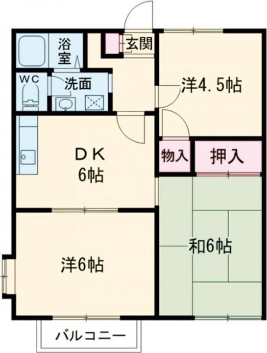 茨城県日立市田尻町5(アパート)の賃貸物件の間取り