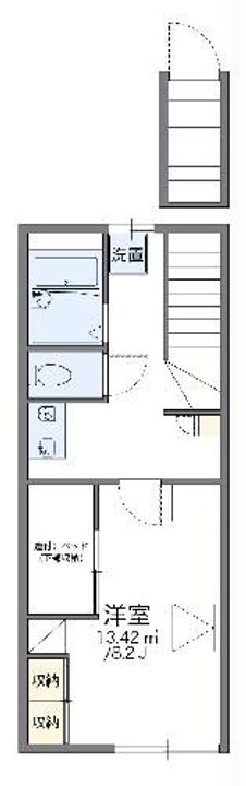 レオパレス下小鳥Bの間取り