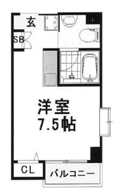 大阪府大阪市東住吉区山坂5(マンション)の賃貸物件の間取り