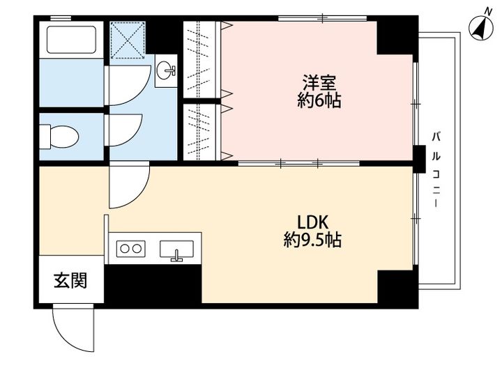 秀和第二南平台レジデンスの間取り