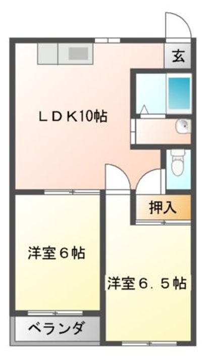 メゾン田村の間取り