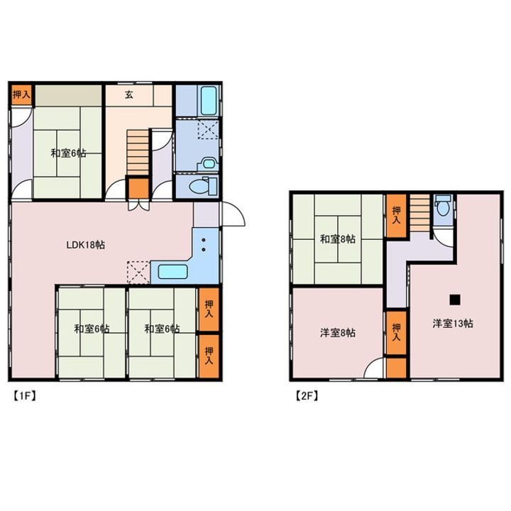 大分県別府市石垣西9(一戸建)の賃貸物件の間取り
