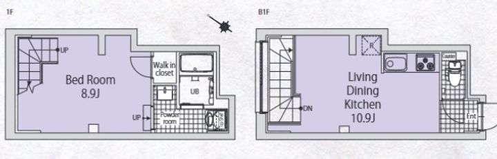 OAK VILLA SOU 目黒 (オークヴィラソウメグロ)の間取り