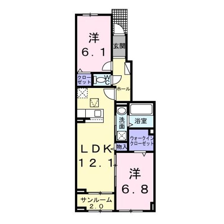 アルバ 涼の間取り