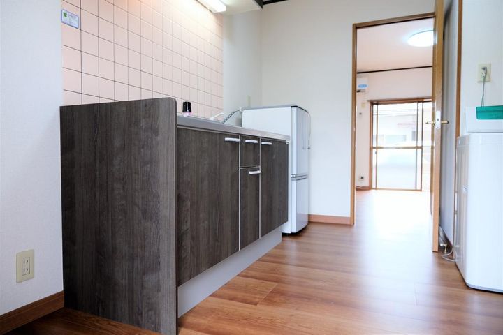 岡山県倉敷市中庄(アパート)の賃貸物件の玄関