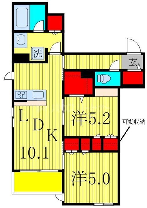 VINGT CINQの間取り