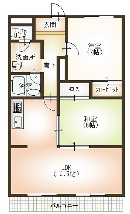川崎マンション 壱番館の間取り