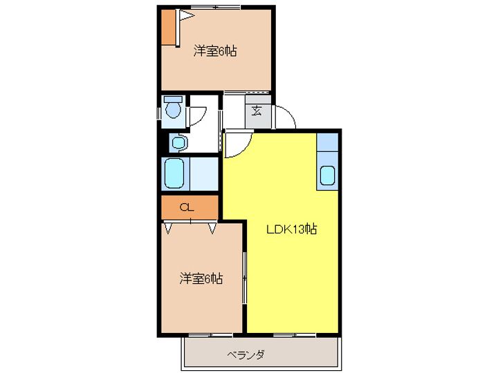 ファミーユ高桑の間取り