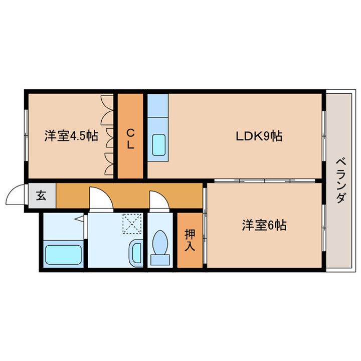宮崎県都城市立野町(マンション)の賃貸物件の間取り