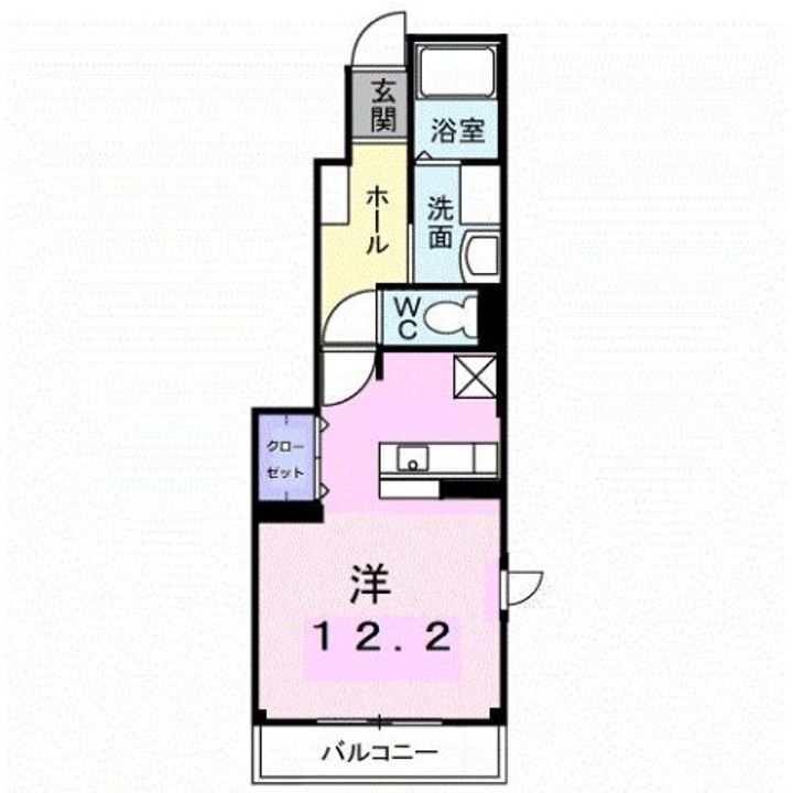 フルールM2の間取り