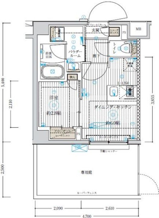 ブライズ鷺沼の間取り