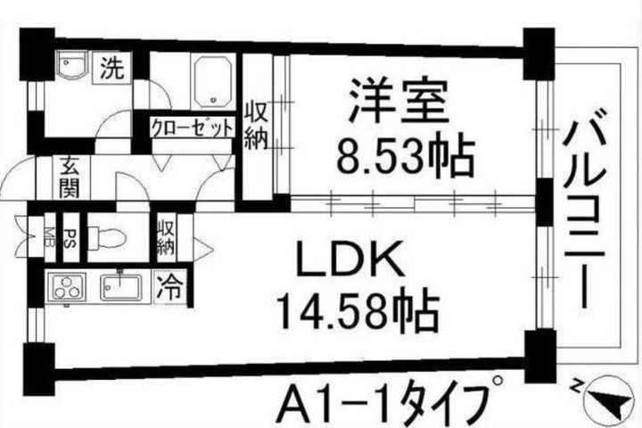 アーバンハイツ住乃江の間取り