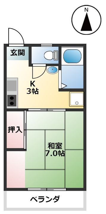 コーポ上原の間取り