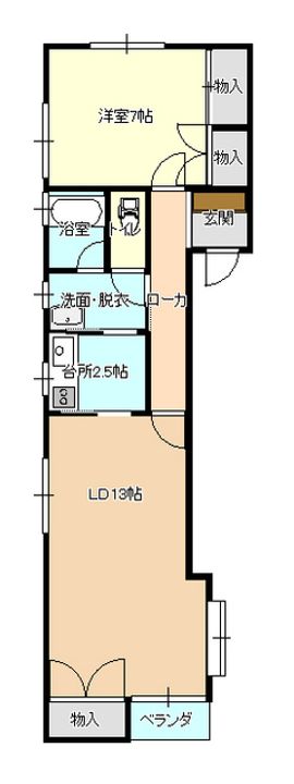 新潟県新潟市東区東明8(アパート)の賃貸物件の間取り