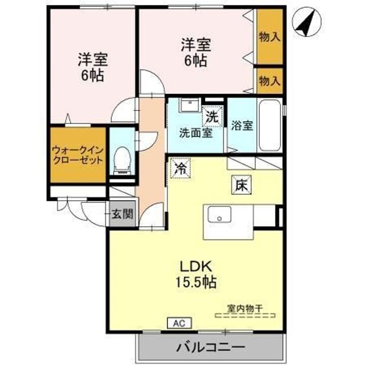 埼玉県さいたま市大宮区三橋2(アパート)の賃貸物件の間取り