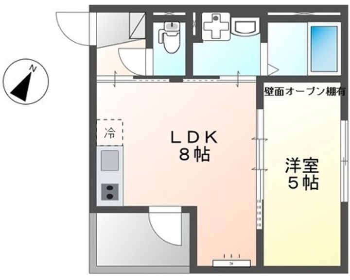 神奈川県川崎市中原区宮内2(アパート)の賃貸物件の間取り
