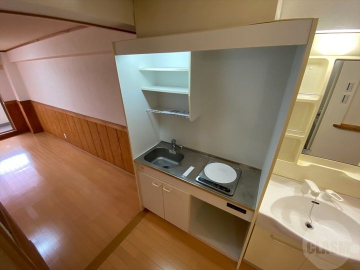 大阪府吹田市南高浜町(マンション)の賃貸物件のキッチン