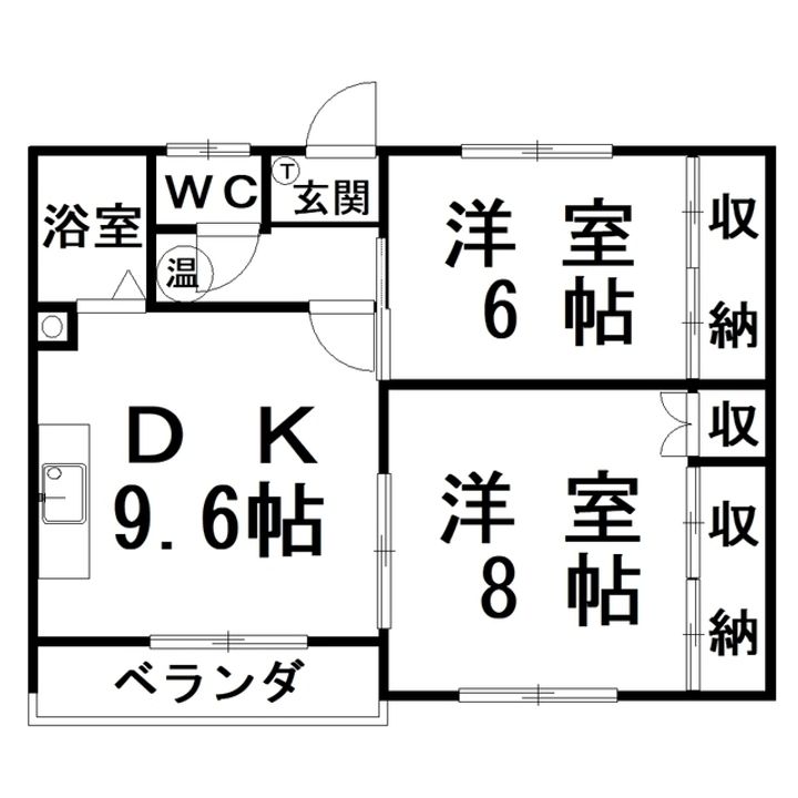 望洋ハイツの間取り