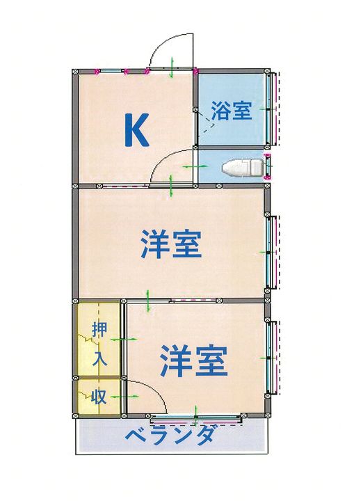 サンコーポ大網の間取り