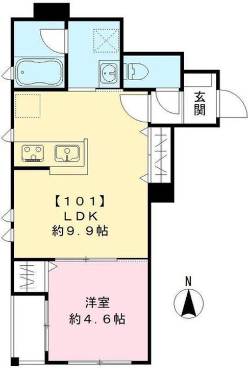 東京都中野区鷺宮6(アパート)の賃貸物件の間取り