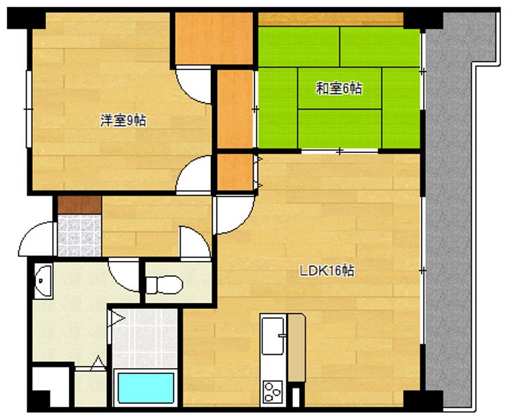 ソシア中筋の間取り